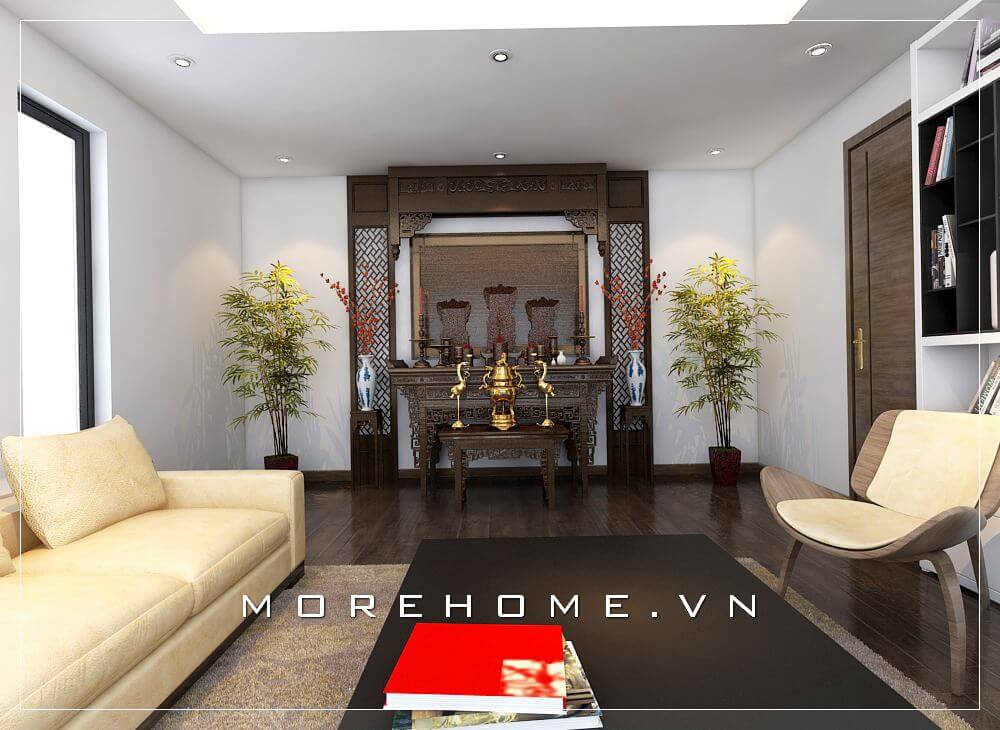 Bàn thờ gỗ sồi